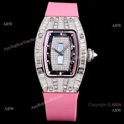 Swiss Quality Richard Mille RM 007-01 Iced Out Diamond Watch Women Size